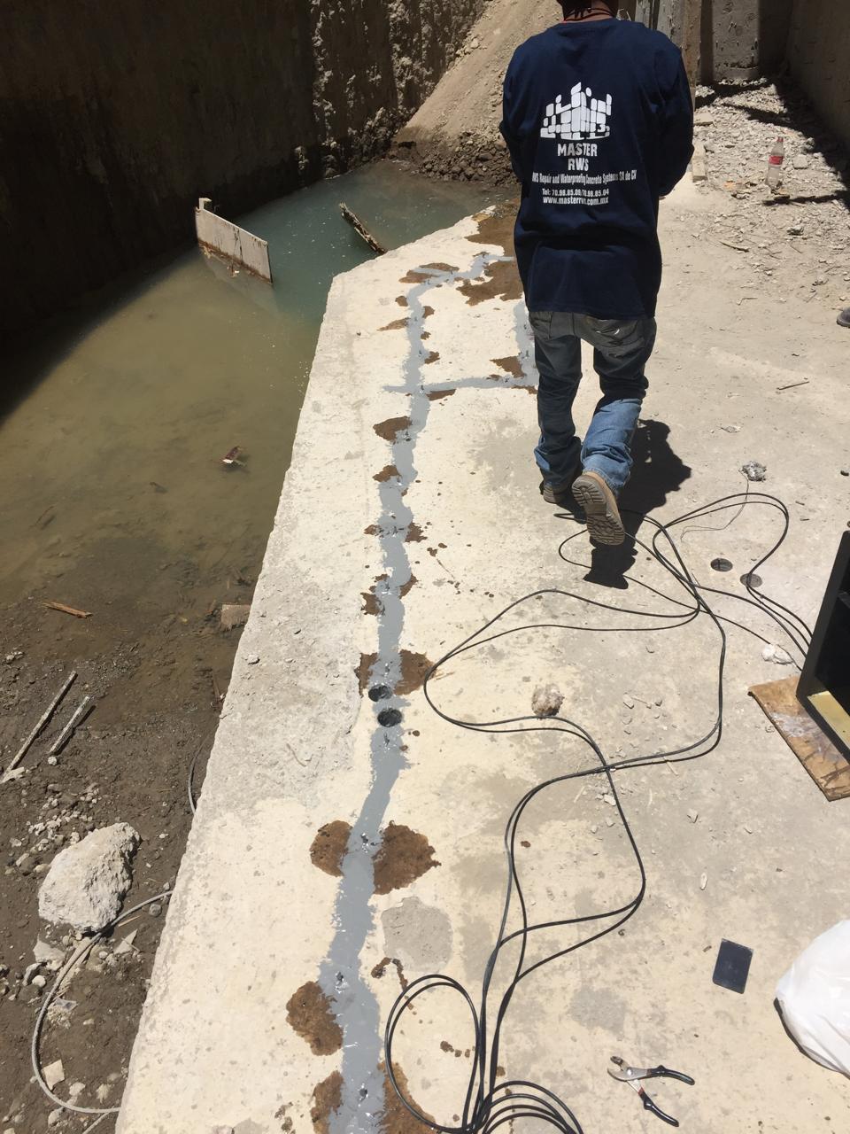 Aplicación de inyección de resina estructural en proyecto de Master RWS